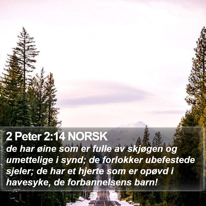 2 Peter 2:14 NORSK Bible Study