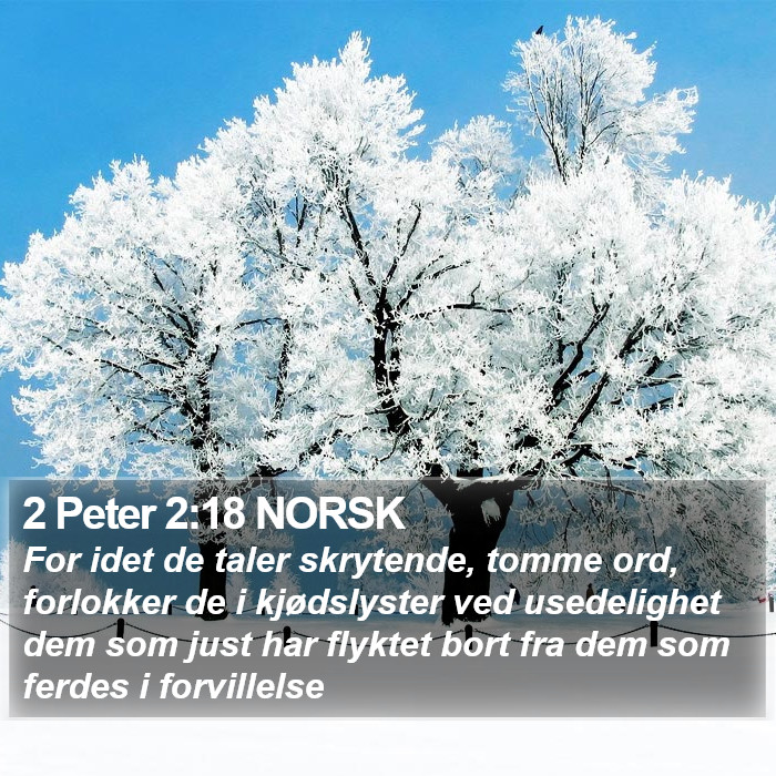 2 Peter 2:18 NORSK Bible Study