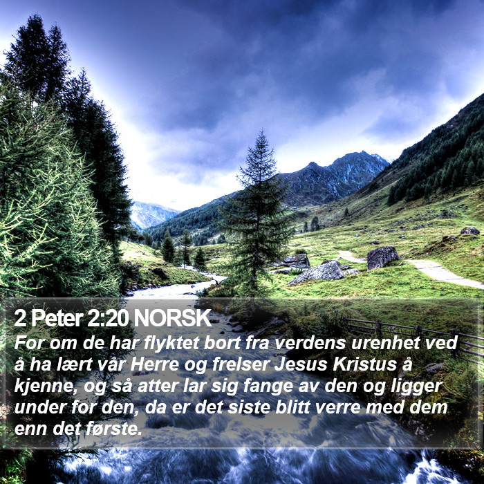 2 Peter 2:20 NORSK Bible Study