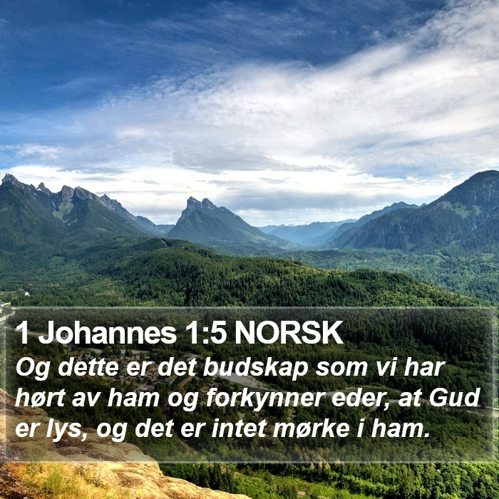 1 Johannes 1:5 NORSK Bible Study