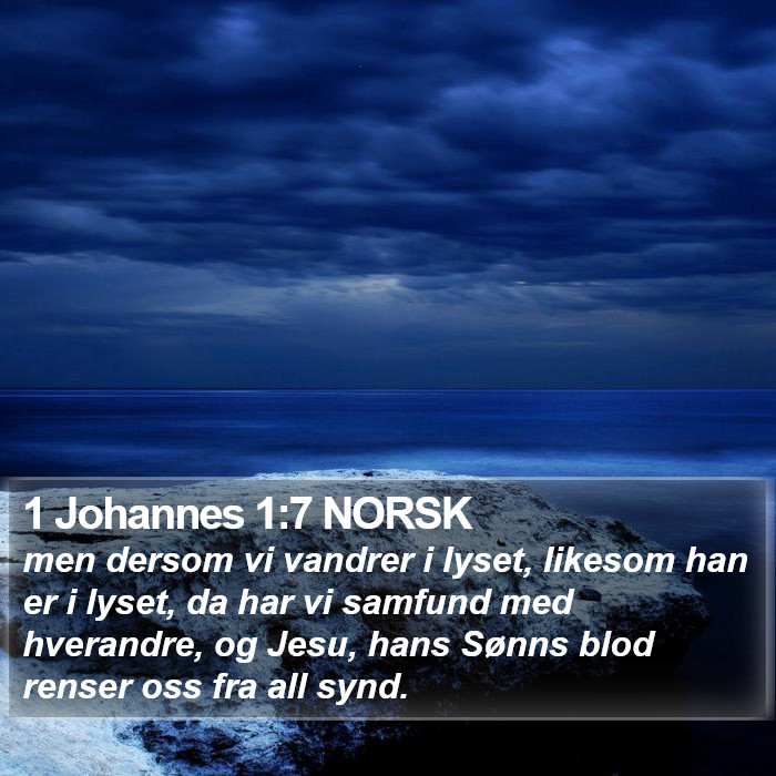 1 Johannes 1:7 NORSK Bible Study