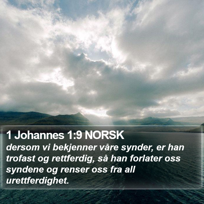 1 Johannes 1:9 NORSK Bible Study