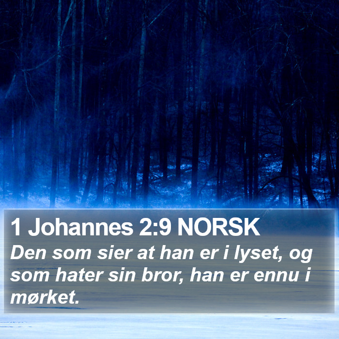 1 Johannes 2:9 NORSK Bible Study