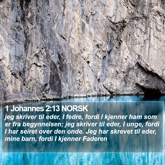 1 Johannes 2:13 NORSK Bible Study