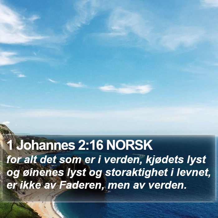 1 Johannes 2:16 NORSK Bible Study
