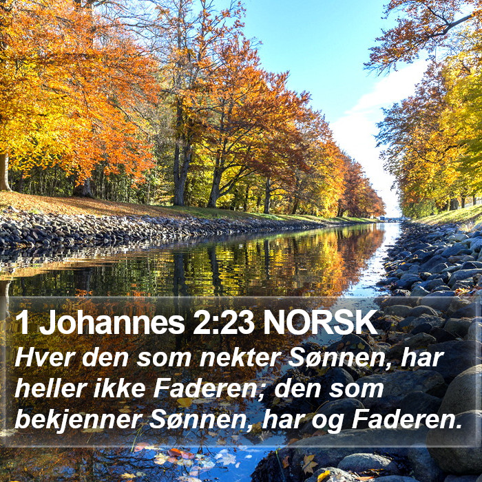 1 Johannes 2:23 NORSK Bible Study