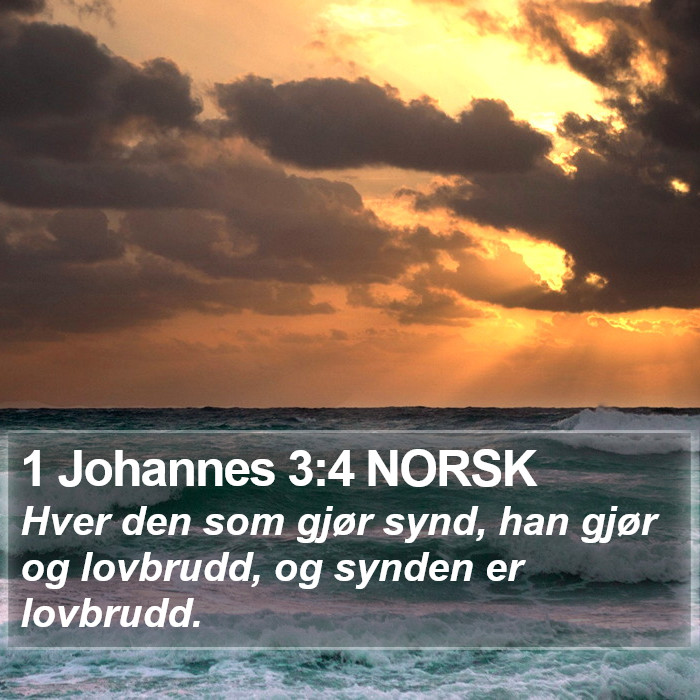 1 Johannes 3:4 NORSK Bible Study