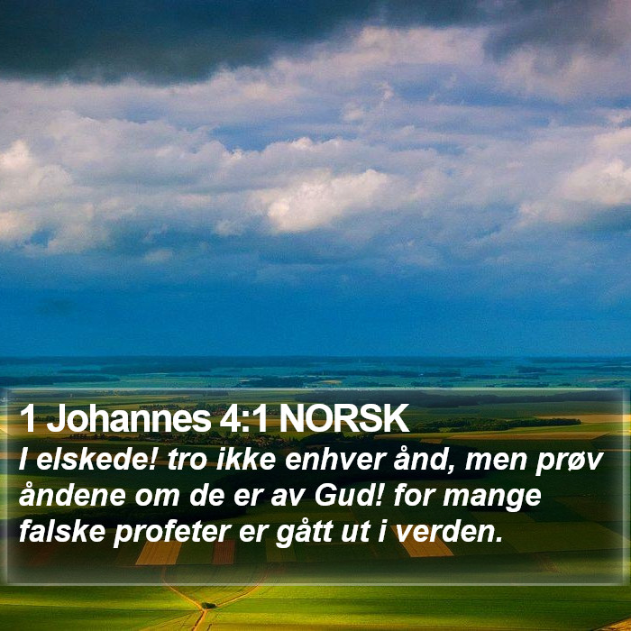 1 Johannes 4:1 NORSK Bible Study