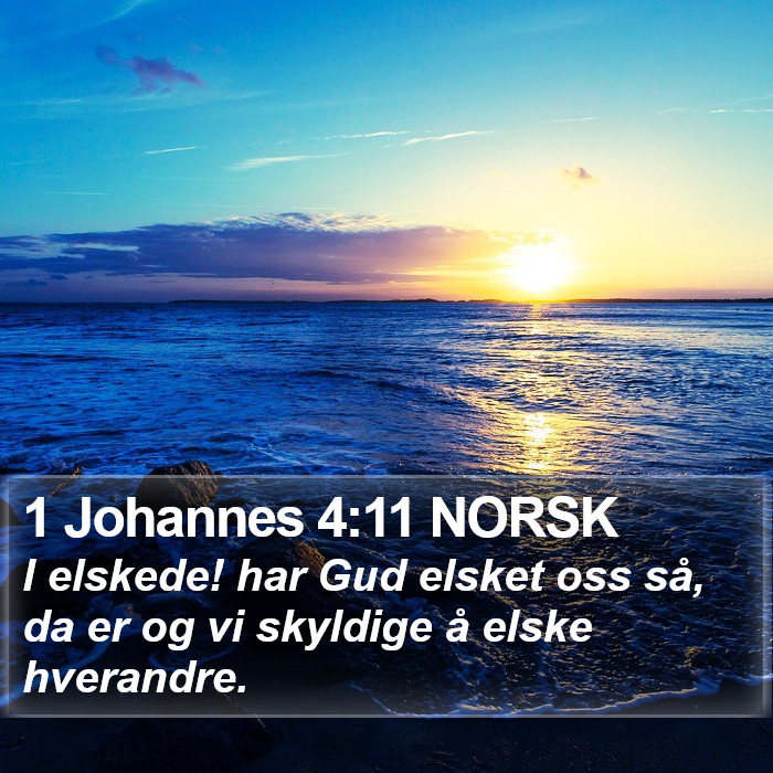 1 Johannes 4:11 NORSK Bible Study