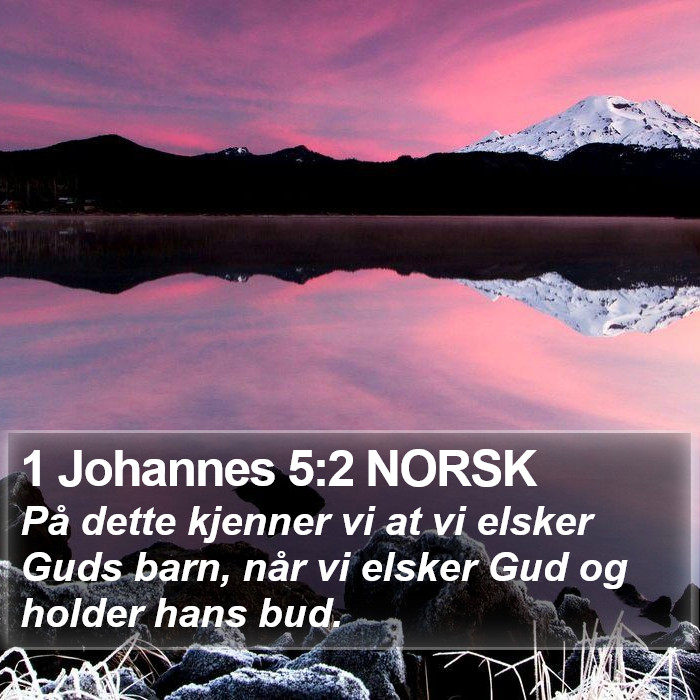 1 Johannes 5:2 NORSK Bible Study