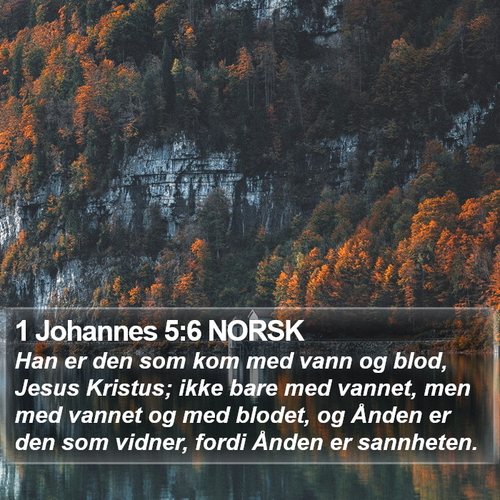 1 Johannes 5:6 NORSK Bible Study