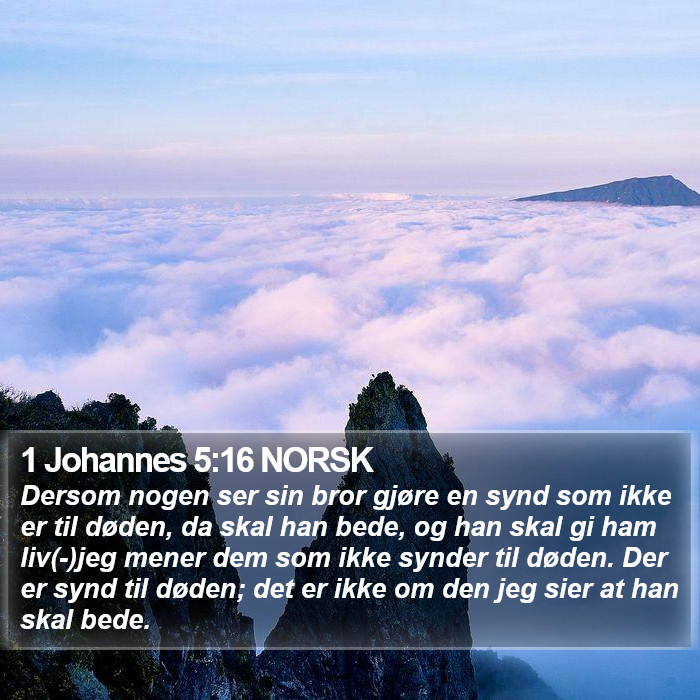 1 Johannes 5:16 NORSK Bible Study