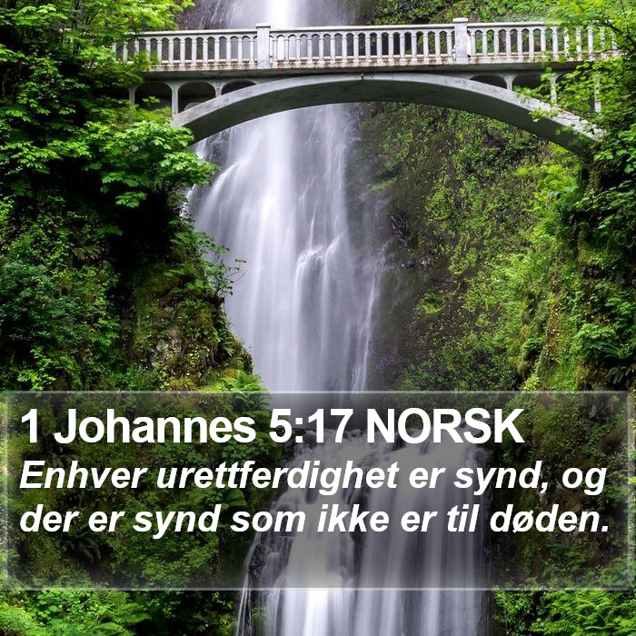 1 Johannes 5:17 NORSK Bible Study