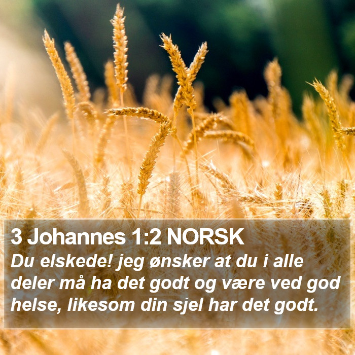 3 Johannes 1:2 NORSK Bible Study