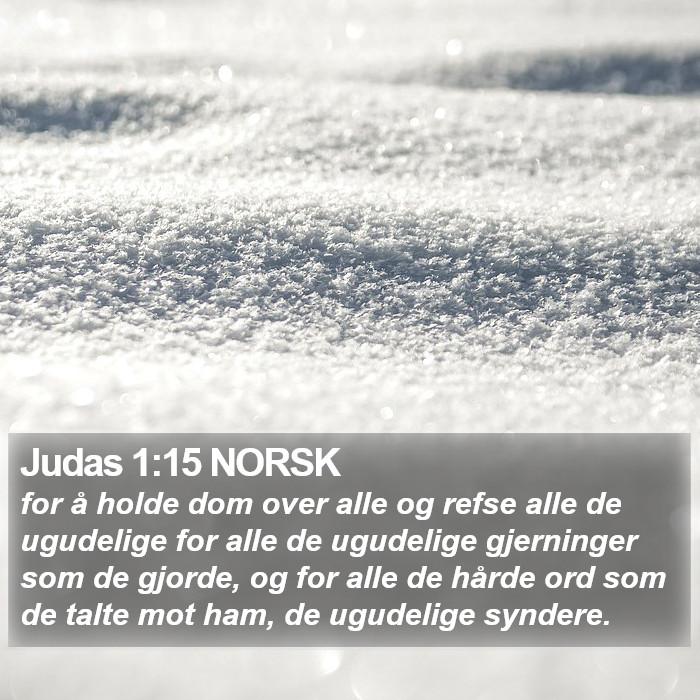 Judas 1:15 NORSK Bible Study