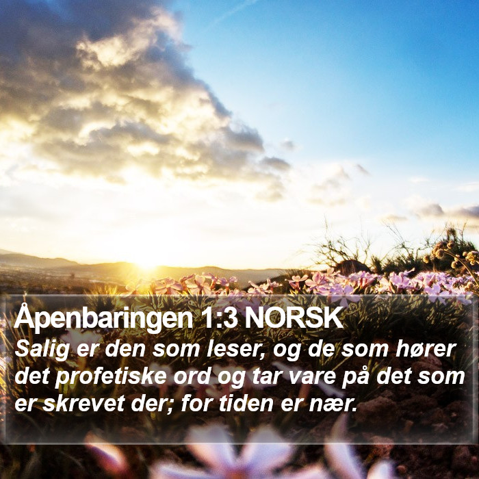 Åpenbaringen 1:3 NORSK Bible Study