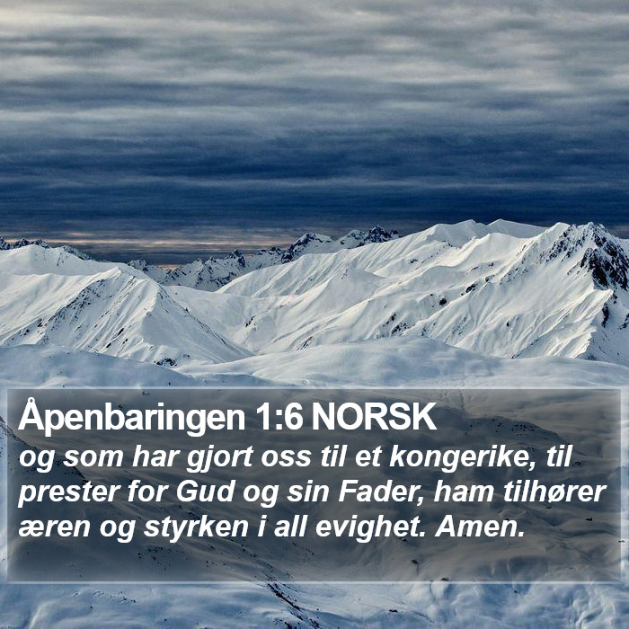 Åpenbaringen 1:6 NORSK Bible Study