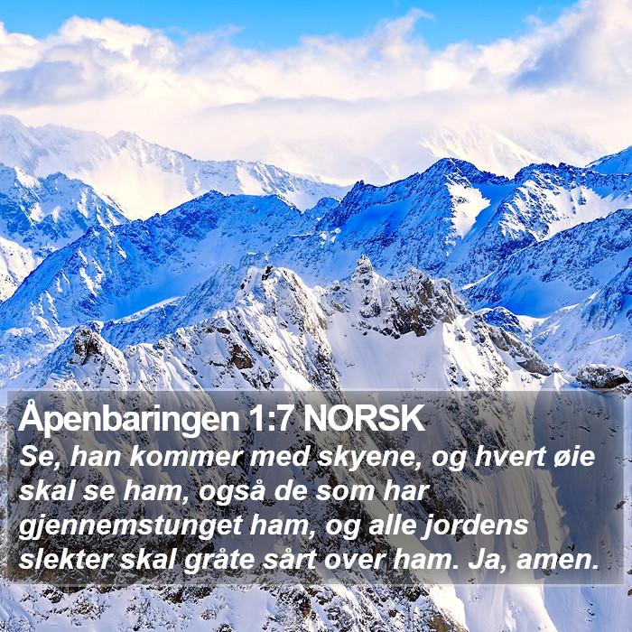 Åpenbaringen 1:7 NORSK Bible Study