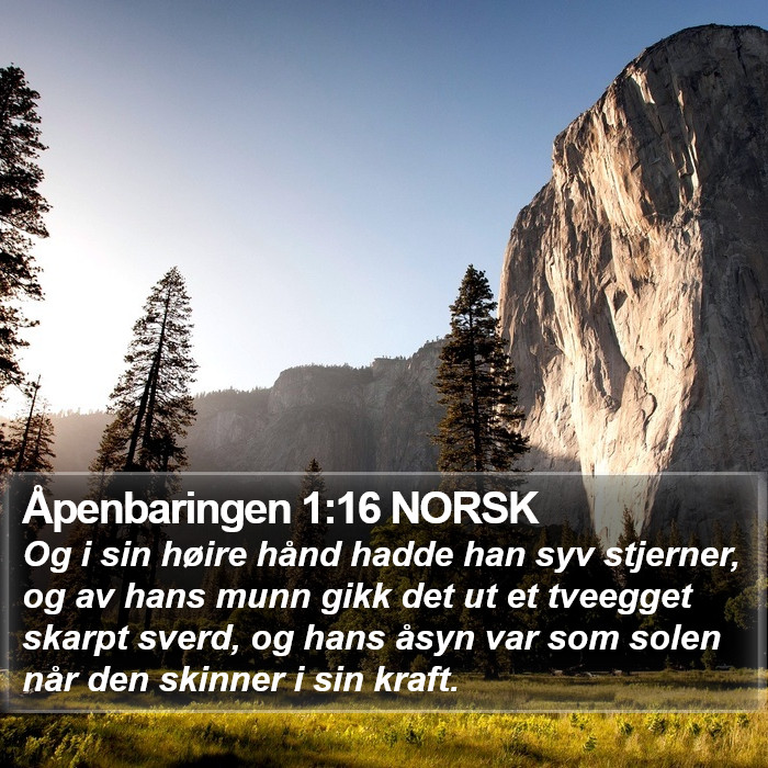 Åpenbaringen 1:16 NORSK Bible Study