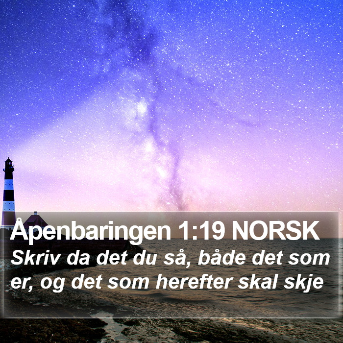 Åpenbaringen 1:19 NORSK Bible Study