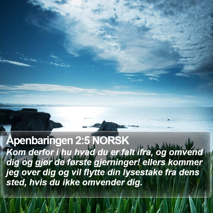Åpenbaringen 2:5 NORSK Bible Study