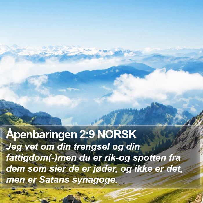 Åpenbaringen 2:9 NORSK Bible Study