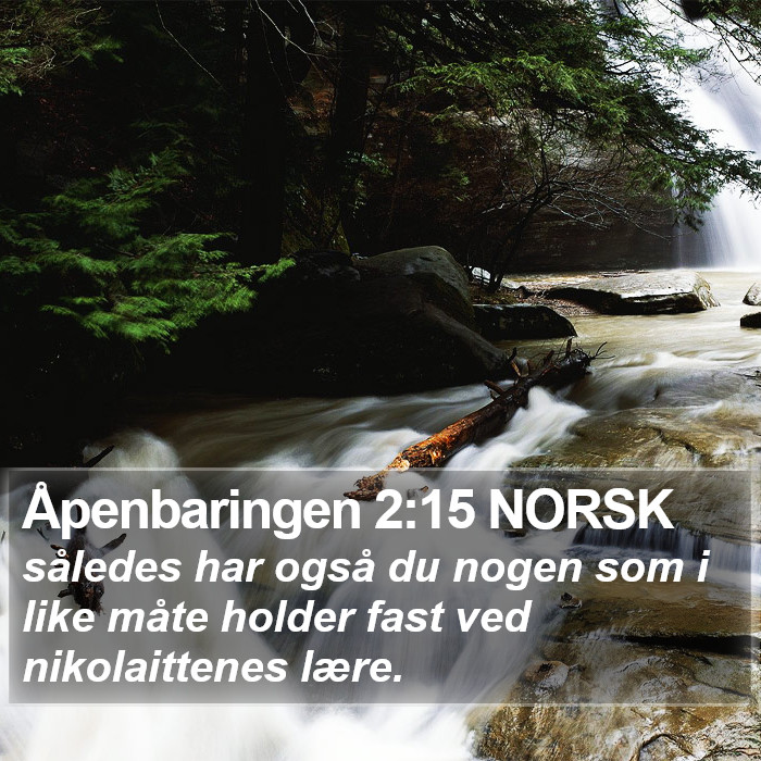 Åpenbaringen 2:15 NORSK Bible Study