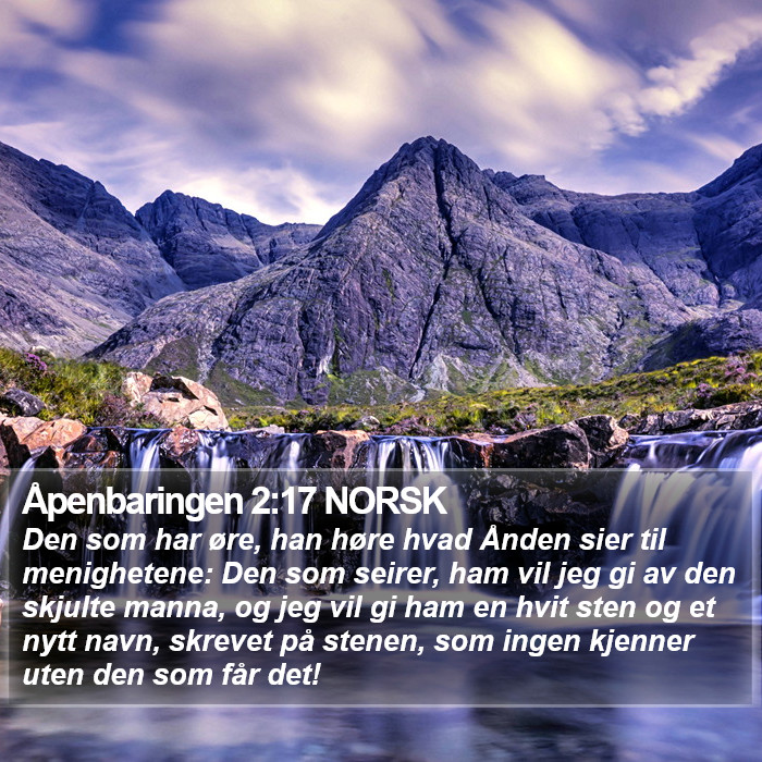 Åpenbaringen 2:17 NORSK Bible Study