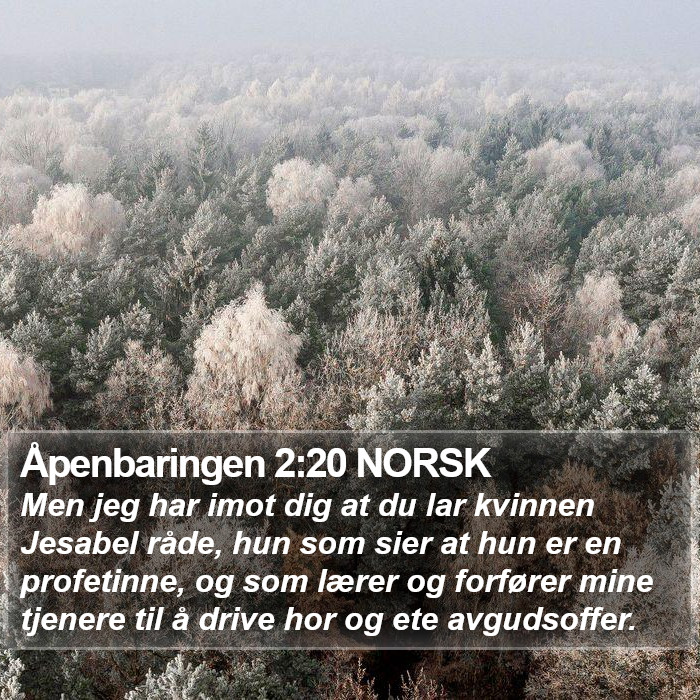 Åpenbaringen 2:20 NORSK Bible Study