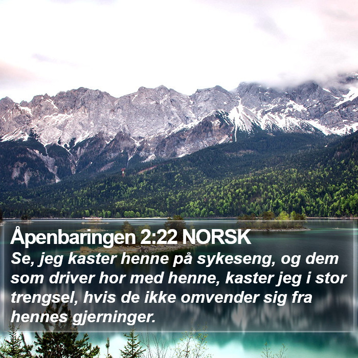 Åpenbaringen 2:22 NORSK Bible Study