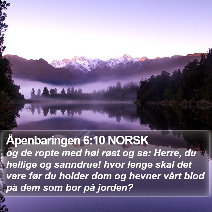 Åpenbaringen 6:10 NORSK Bible Study