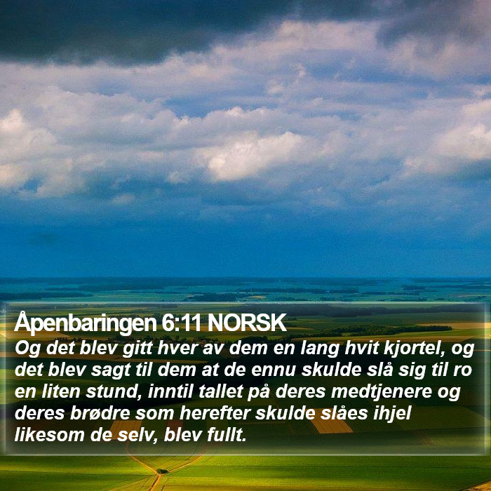 Åpenbaringen 6:11 NORSK Bible Study