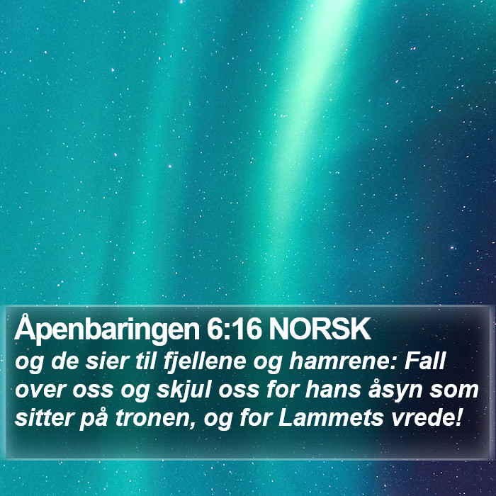 Åpenbaringen 6:16 NORSK Bible Study