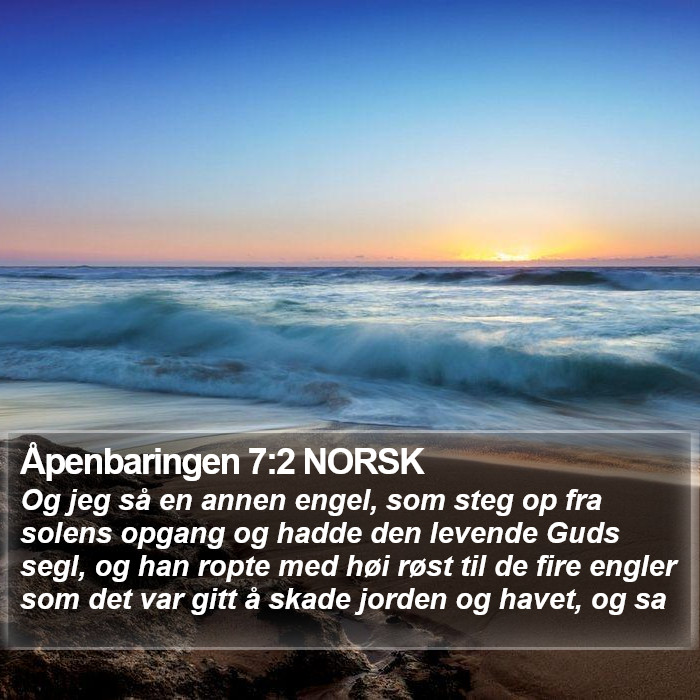 Åpenbaringen 7:2 NORSK Bible Study