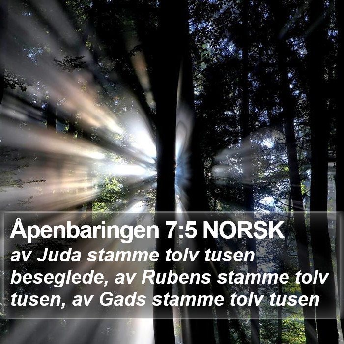 Åpenbaringen 7:5 NORSK Bible Study