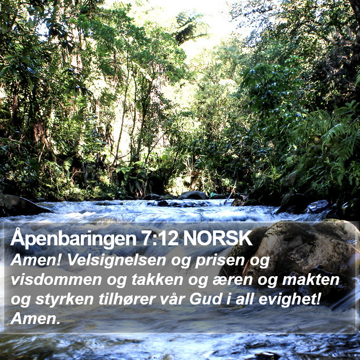 Åpenbaringen 7:12 NORSK Bible Study