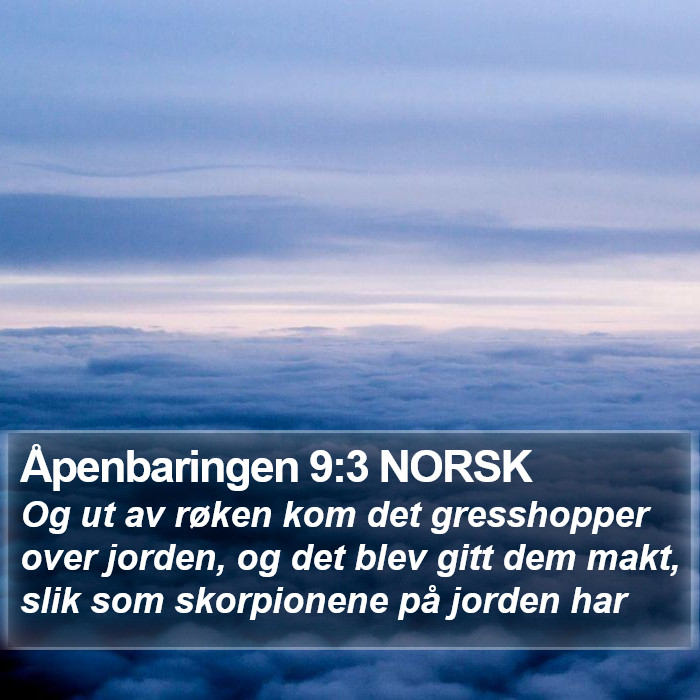 Åpenbaringen 9:3 NORSK Bible Study