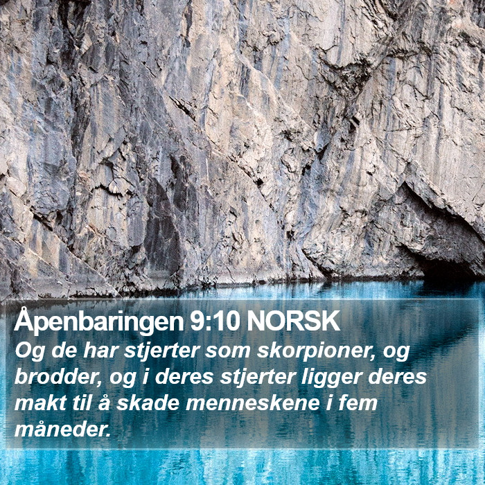 Åpenbaringen 9:10 NORSK Bible Study