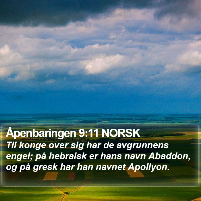 Åpenbaringen 9:11 NORSK Bible Study