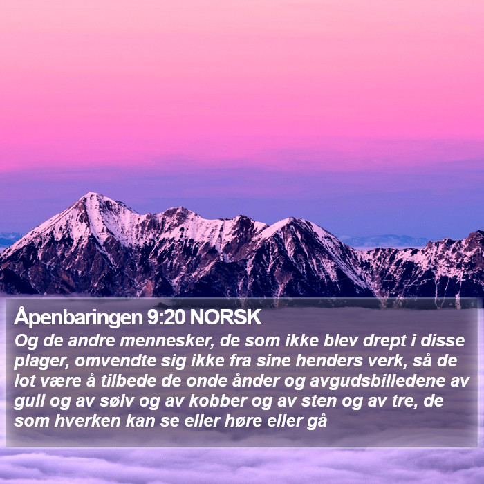 Åpenbaringen 9:20 NORSK Bible Study