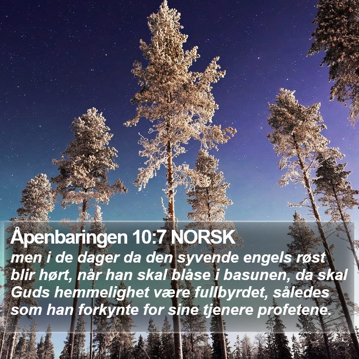 Åpenbaringen 10:7 NORSK Bible Study