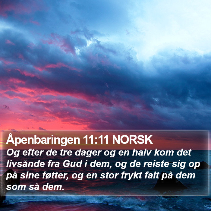 Åpenbaringen 11:11 NORSK Bible Study