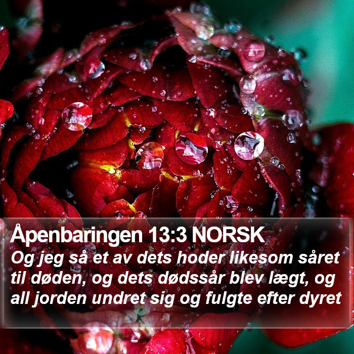 Åpenbaringen 13:3 NORSK Bible Study