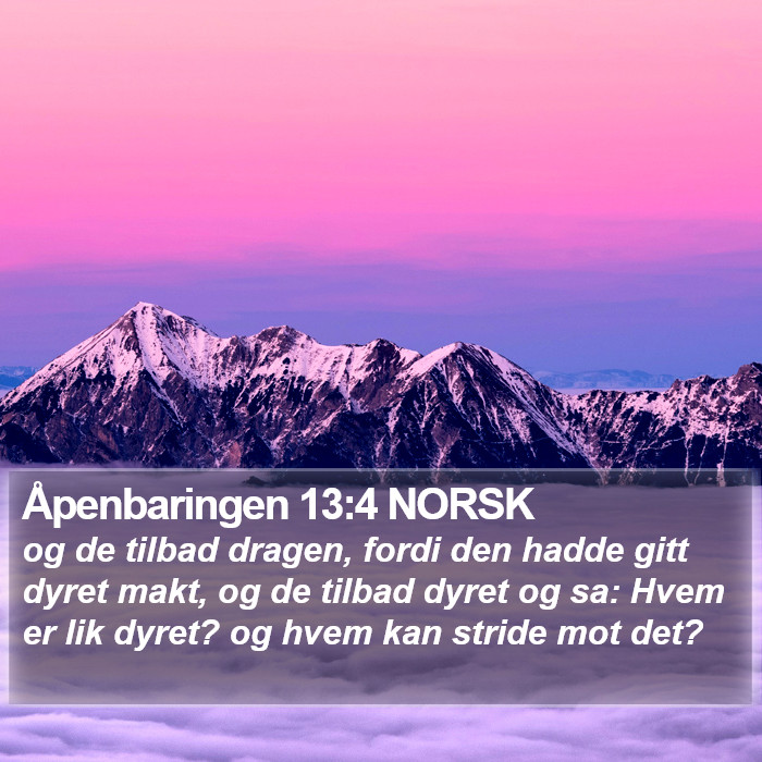Åpenbaringen 13:4 NORSK Bible Study