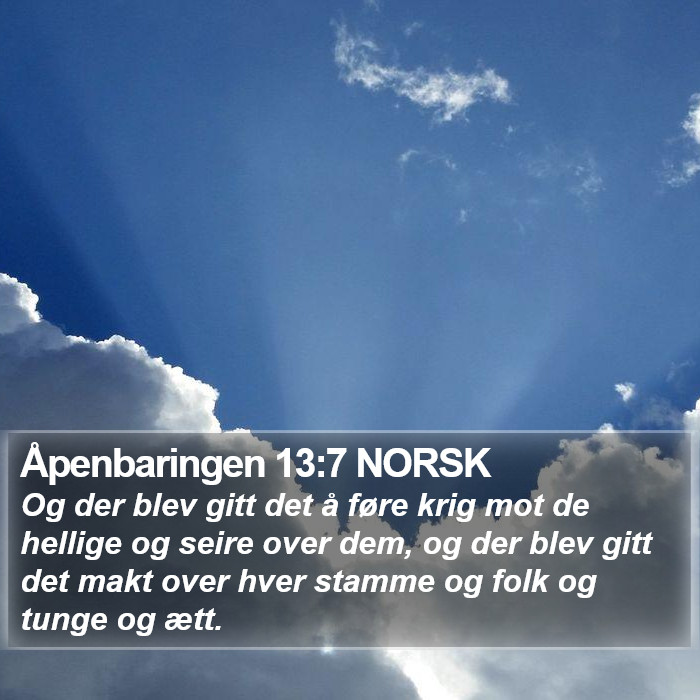 Åpenbaringen 13:7 NORSK Bible Study