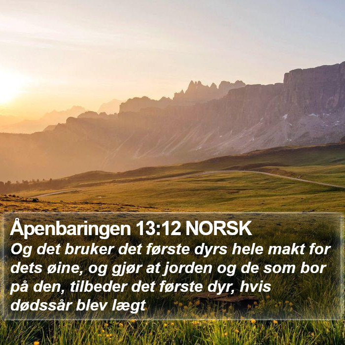 Åpenbaringen 13:12 NORSK Bible Study