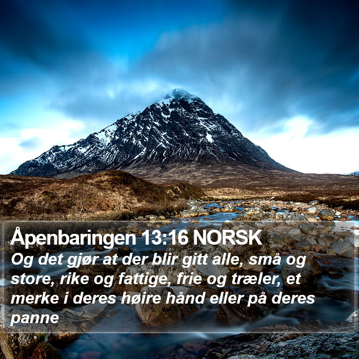 Åpenbaringen 13:16 NORSK Bible Study