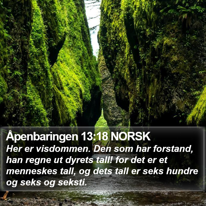 Åpenbaringen 13:18 NORSK Bible Study