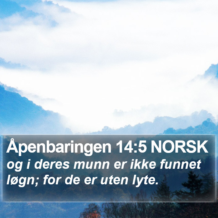 Åpenbaringen 14:5 NORSK Bible Study
