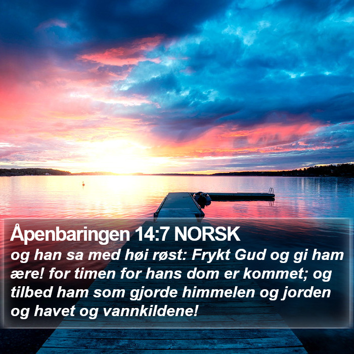 Åpenbaringen 14:7 NORSK Bible Study